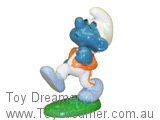 Smurf 20172 Jogger Smurf - Orange Outfit Schleich Smurfs Figurine 