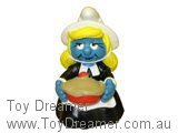 Smurf 20196 Smurfette with Thanksgiving Pie Schleich Smurfs Figurine 