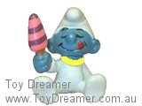 Smurf 20206 Baby Smurf with Icecream (Yellow Collar) Schleich Smurfs Figurine 