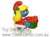 Smurf 20208 Christmas Smurfette with Gift Schleich Smurfs Figurine 