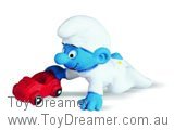 Smurf 20215 Baby Smurf with Car Schleich Smurfs Figurine 