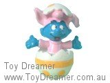 Smurf 20492 Baby Smurf in White Easter Egg Schleich Smurfs Figurine 