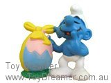 Smurf 20490 Smurf with Easter Egg - Yellow Bow Schleich Smurfs Figurine 