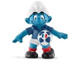 Smurf 20791 2016 Football Smurf: France Soccer Smurf Schleich Smurfs Figurine 