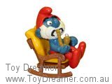 Smurf 40228 Papa Smurf in Rocking Chair Super Smurf (Boxed) Schleich Smurfs Figurine 