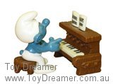 Smurf 40229 Piano Player Super Smurf (Light Brown) Schleich Smurfs Figurine 