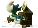 Smurf 40229 Piano Player Super Smurf (Dark Brown) Schleich Smurfs Figurine 