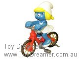 Smurf 40236 Smurfette on Bicycle (Boxed) Schleich Smurfs Figurine 
