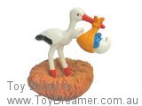 Smurf 40248 Stork and Baby Smurf Schleich Smurfs Figurine 