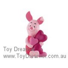 Winnie the Pooh Piglet with Hearts Toy Figure