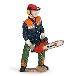 Schleich 13462 Forestry Worker with Chainsaw