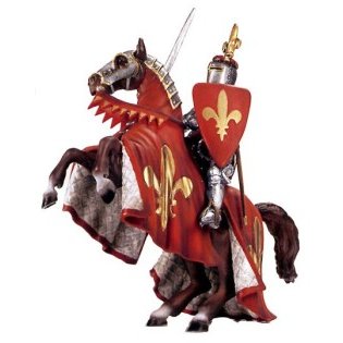 Schleich 70018 Prince on Reared Horse (Red)